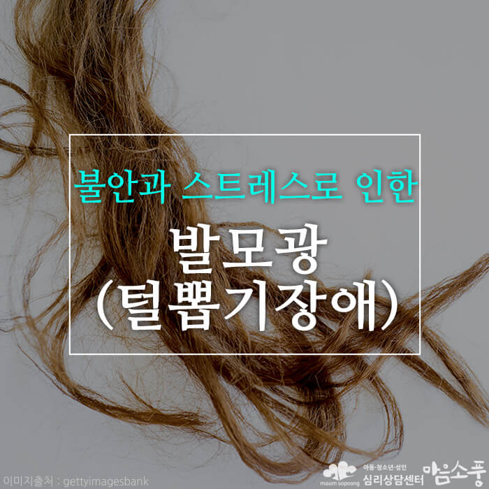 발모광(털뽑기장애), 발모벽, 불안과 스트레스로 인한 충동조절장애